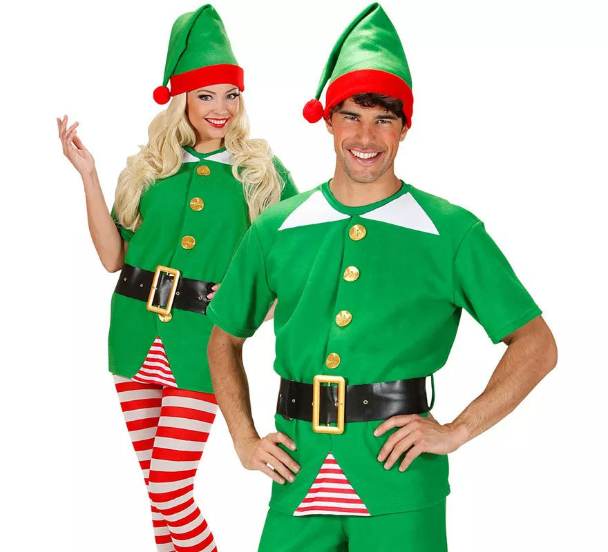 Translation missing: en.Disfraz Sudadera de Elfo y Elfa de Papá Noel para adultos