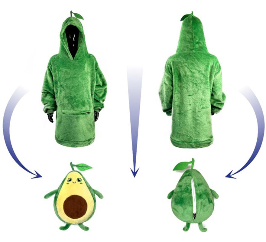 Translation missing: en.Disfraz Sudadera Peluche Agustín Aguacate infantil
