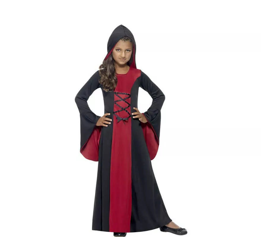 Disfraz Vampiresa Encapuchada para Niña