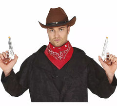 Two 20 cm Short Cowboy Pistols