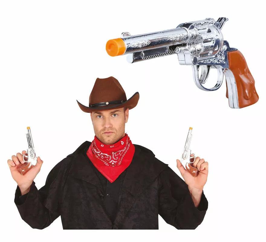 Dos Pistolas Cortas de Vaquero de 20 cm