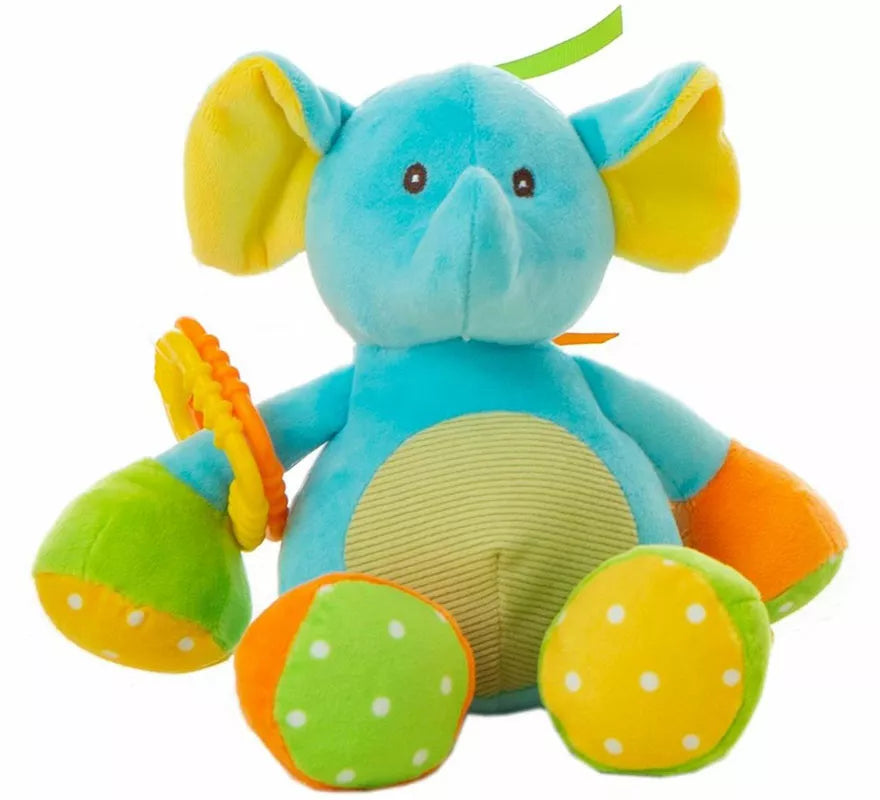 Translation missing: en.Elefante de Peluche turquesa infantil de 26 cm