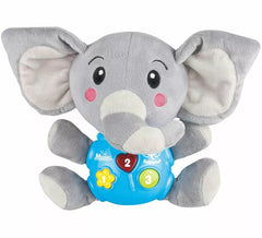 Musical Plush Elephant with Light and Sound 24 cm