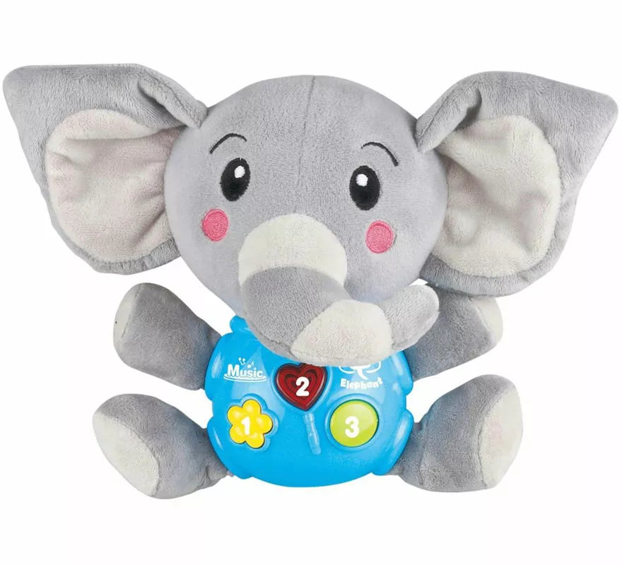 Translation missing: en.Elefante Musical de Peluche con Luz y Sonido de 24 cm