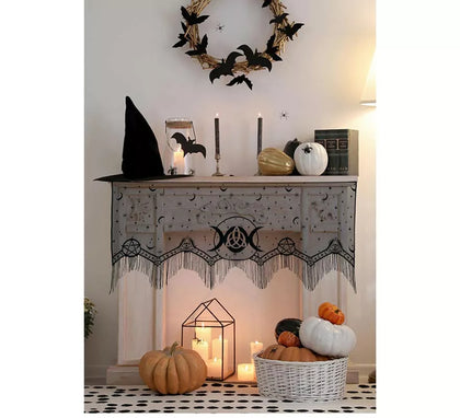 Encaje Culto para Chimenea negro de 155x60 cm