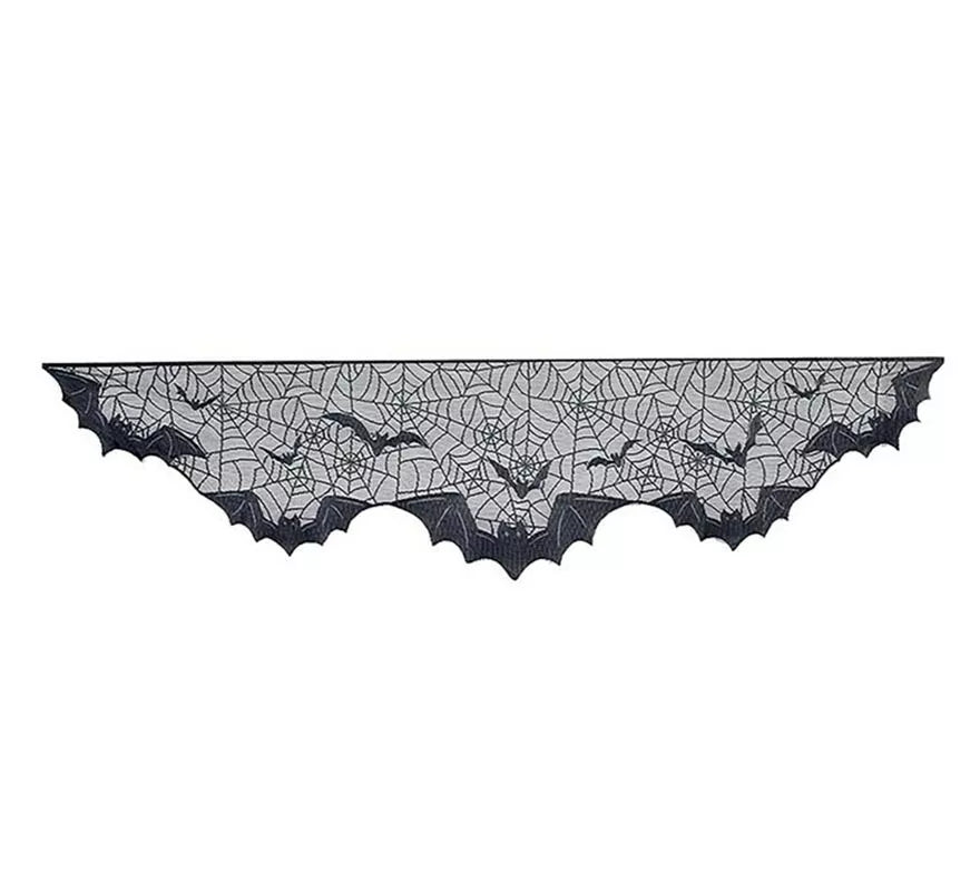 Encaje Murciélagos para Chimenea negro de 200x50 cm