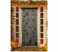 Encaje para Puerta Calabazas y Murciélagos negro de 194x100 cm
