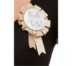 Bride To Be Rosette Bright Pink