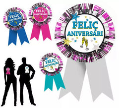 Happy Anniversary Cockade 14X24 cm