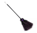 Escoba de Bruja morada con tul de 90 cm
