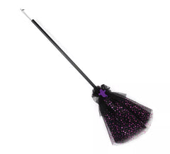 Purple Witch Broom with 90cm Tulle