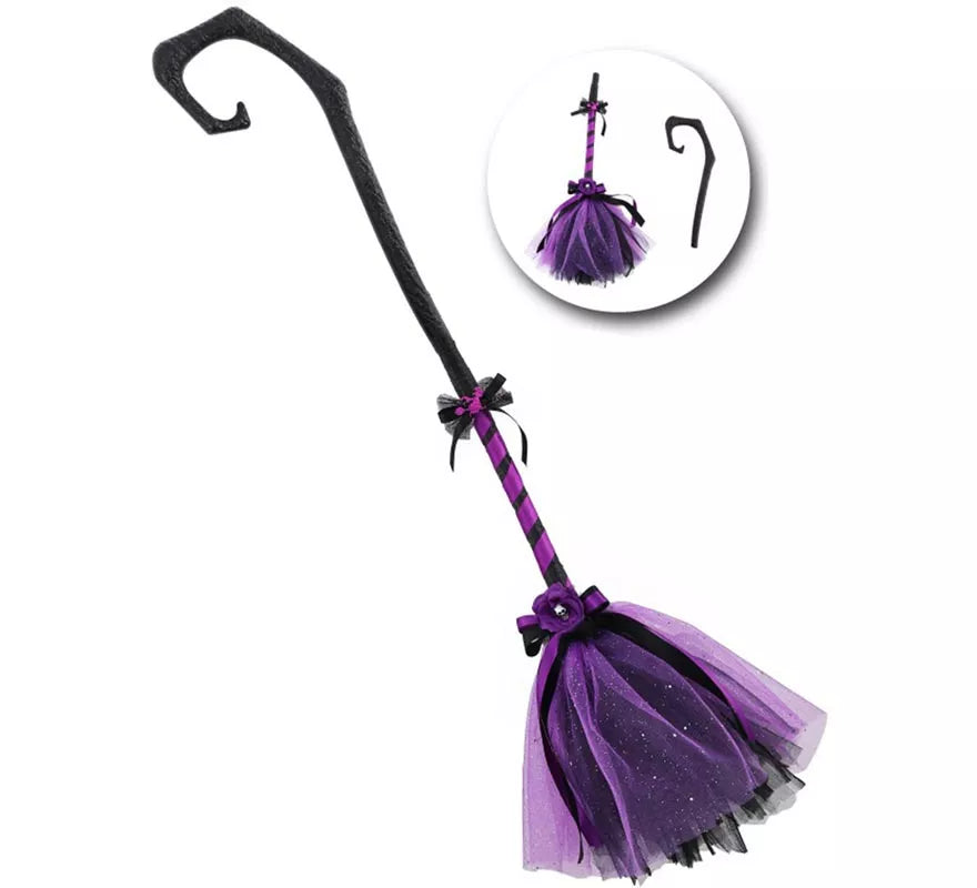 Translation missing: en.Escoba de Bruja Negro y morado