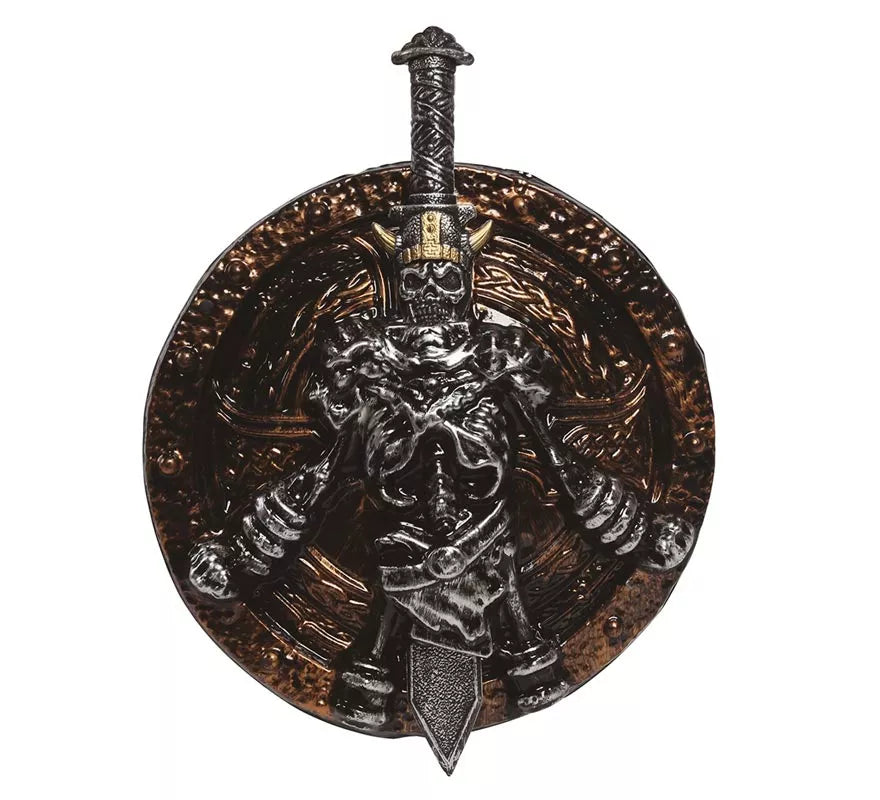 Translation missing: en.Espada de 57 cm y Escudo de 45 cm de Guerrero Esqueleto