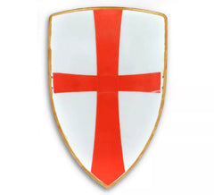 White Medieval shield with cross 300 cm