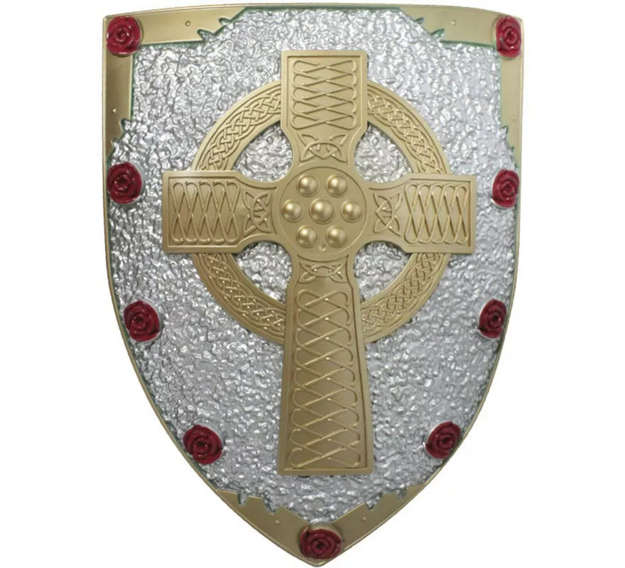 Translation missing: en.Escudo Medieval Cruz y Rosas