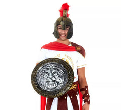 Medieval Shield Silver Lion 45 cm