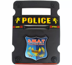 Police shield, 32x23 cm, made of plastic, for children