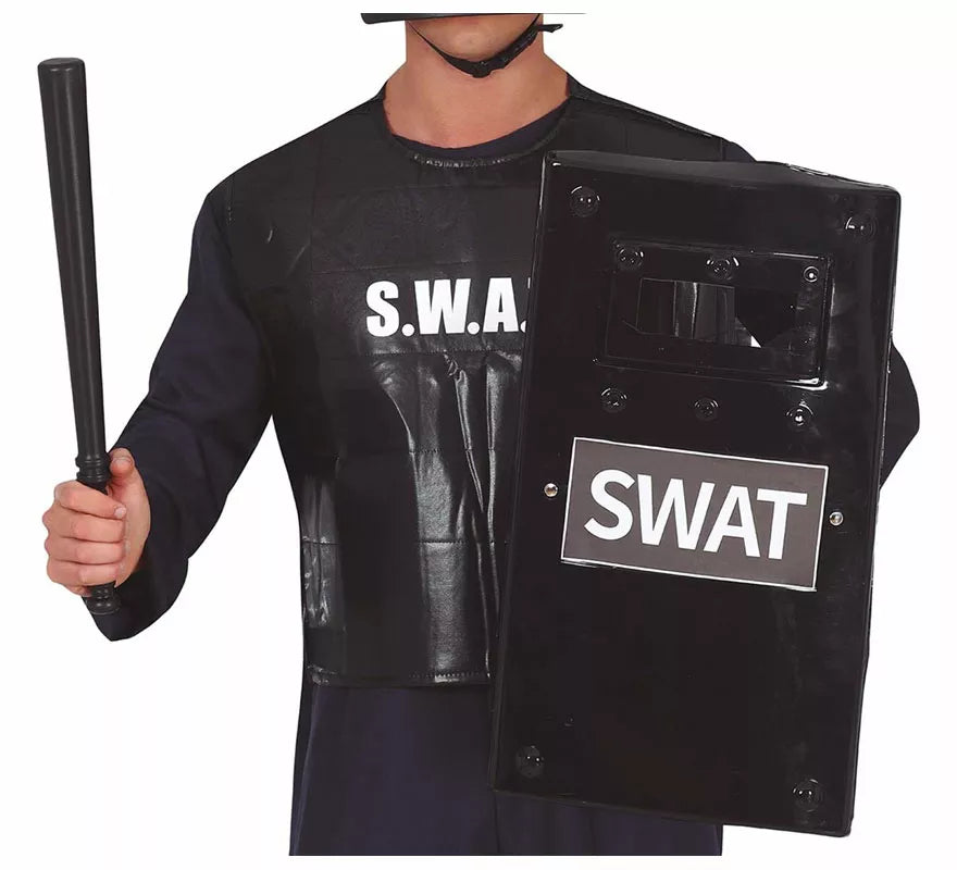 Escudo Swat Negro de 65x30 cm
