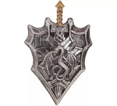 Shield and Sword with Dragon 32x63 cm