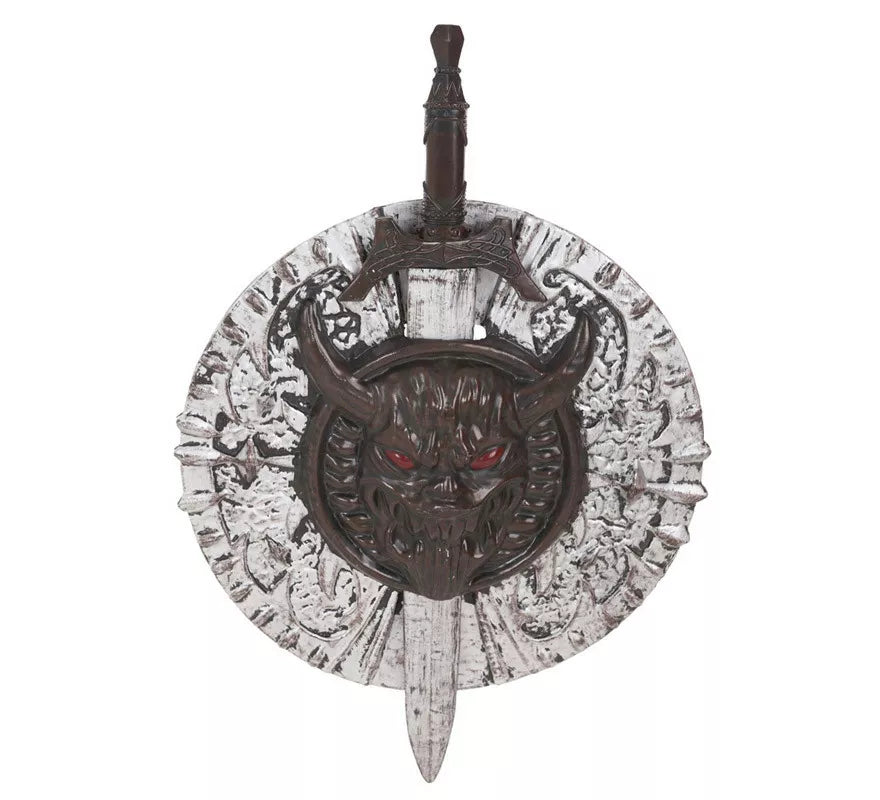 Translation missing: en.Escudo y Espada Guerrero Maligno de 53X74 cm
