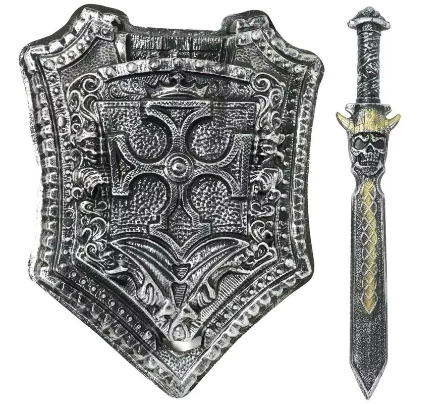 Escudo y Espada medieval de 48 y 59 cm