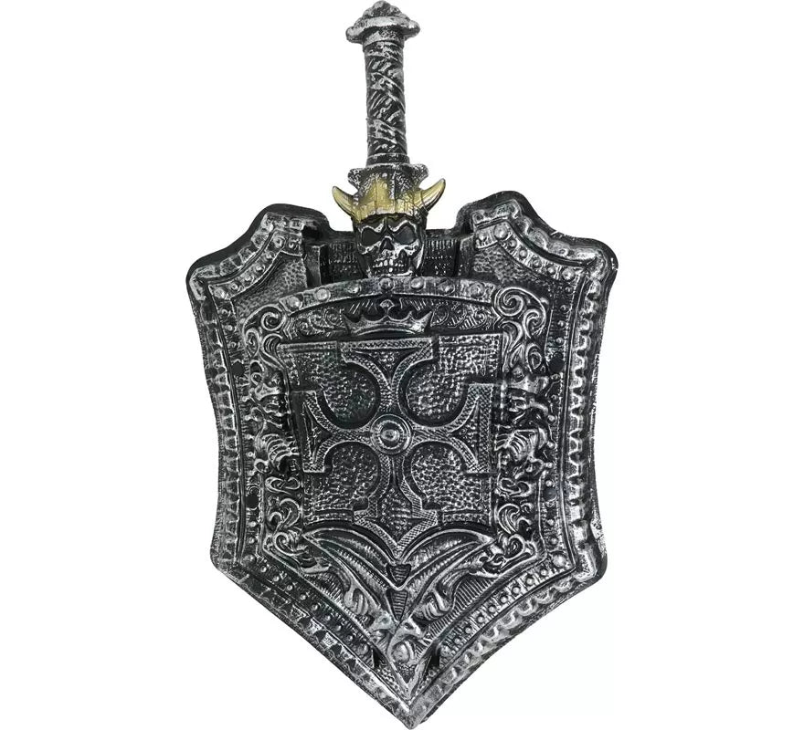 Translation missing: en.Escudo y Espada medieval de 48 y 59 cm