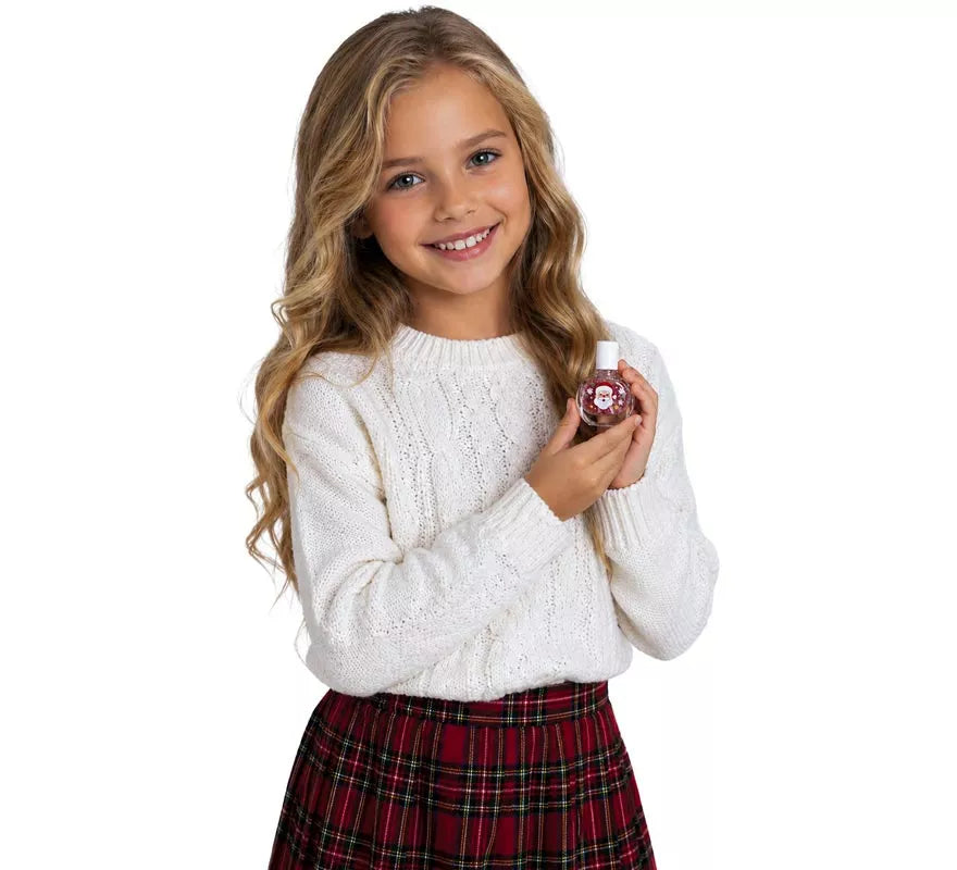 Translation missing: en.Esmalte de Uñas con Purpurina y Pegatinas Navideñas