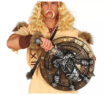 Espada de 57 cm y Escudo de 45 cm de Guerrero Esqueleto