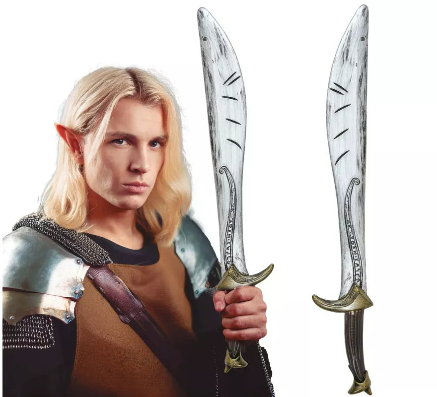 Espada de Elfo Medieval de 68 cm de Plástico de Juguete