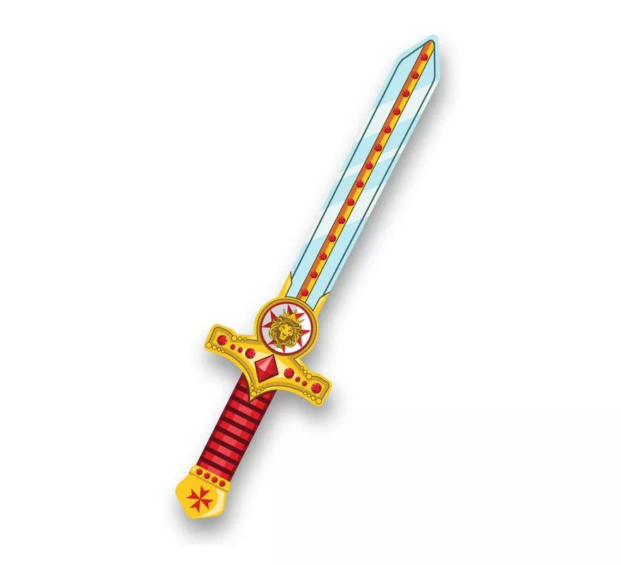 Espada de Gladiador rojo y dorado de Foam infantil