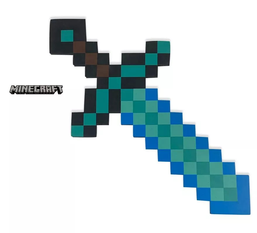 Translation missing: en.Espada de Minecraft azul de juguete 60x30 cm