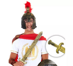 Medieval golden sword aged effect toy 60 cm