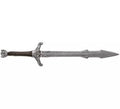 Espada Medieval Marrón y Plateada