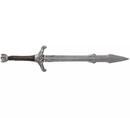 Espada Medieval Marrón y Plateada