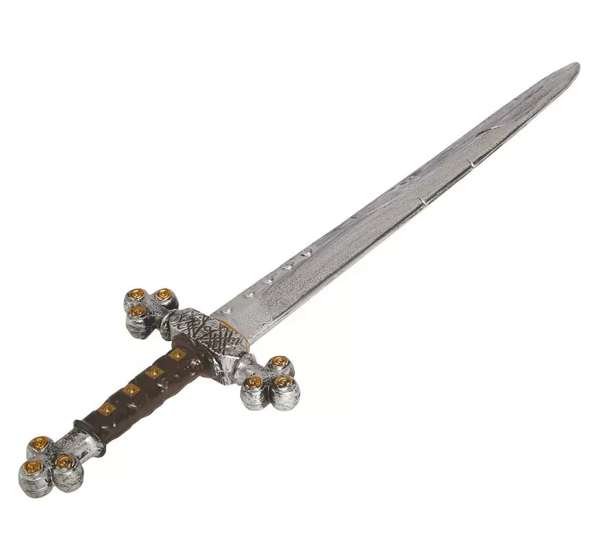 Translation missing: en.Espada Medieval Plateada de 71 cm