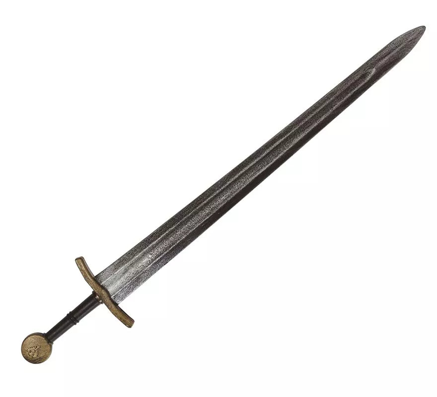 Espada Medieval Plateada de 75 cm