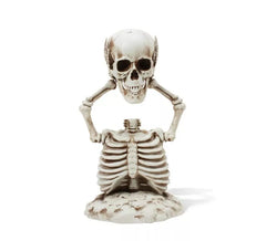 Decorative Skeleton Head Supported 37cm