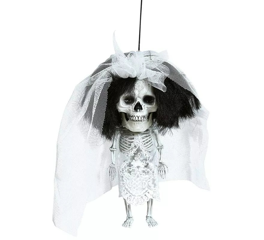 Esqueleto Cabezón Novia 16 cm