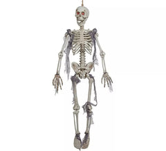 Hanging skeleton with light 91 cm