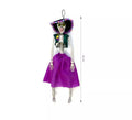 Esqueleto de Catrina púrpura de 40 cm