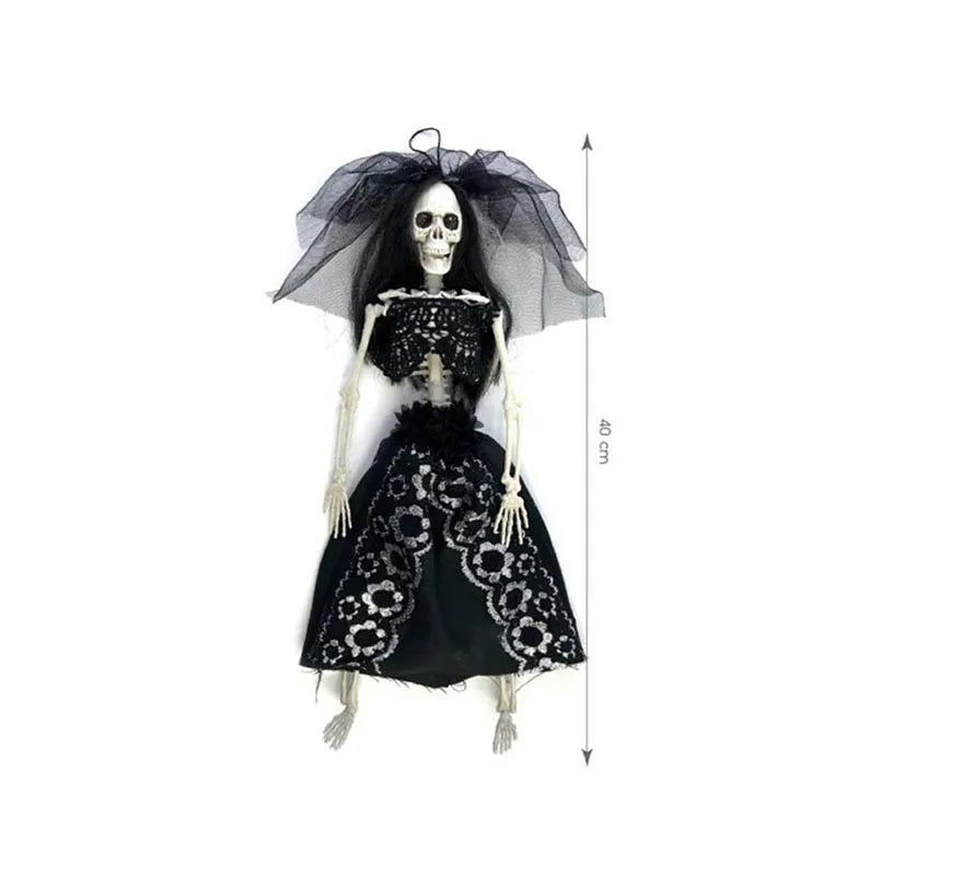 Esqueleto de Novia negra de 40 cm
