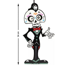 Day of the Dead skeleton for decoration 34x17 cm