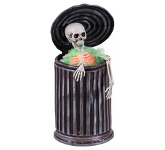 Skeleton in a Trash Can 14,5x14,5x30 cm