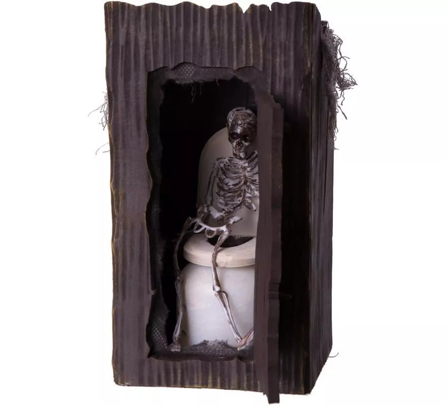 Translation missing: en.Esqueleto en el Baño con Luz, Movimiento y Sonido de 13x13x25 cm