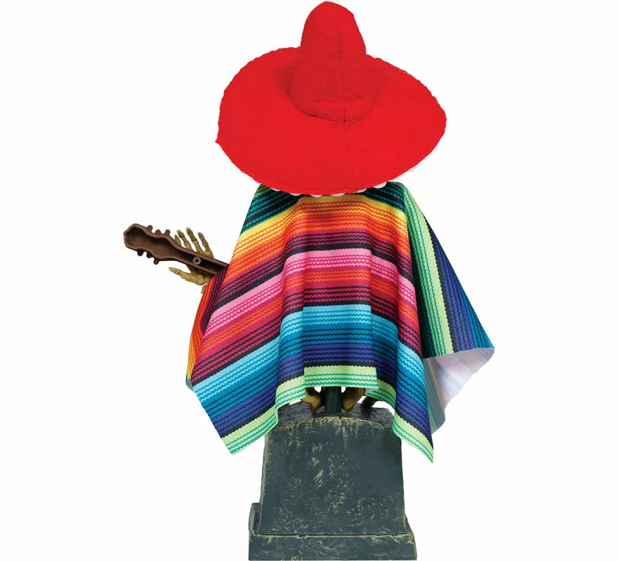 Esqueleto Mexicano con Luz, Sonido y Movimiento de 32x10 cm
