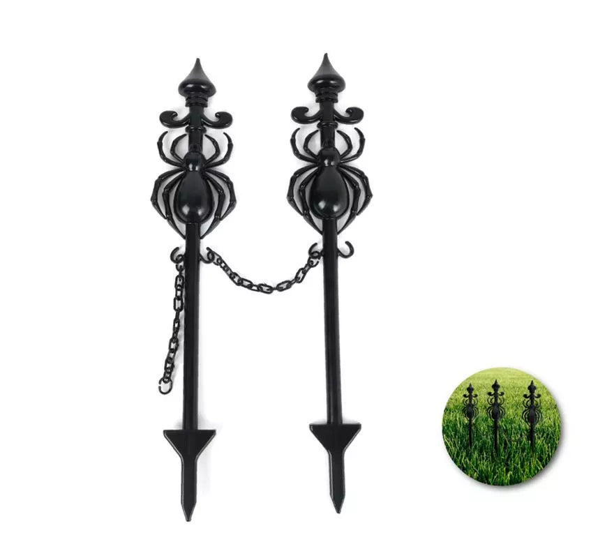 Estacas Arañas con cadena para jardín de 53x11 cm