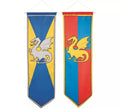 Estandarte alargado Medieval en colores surtidos de 100 x 30 cm