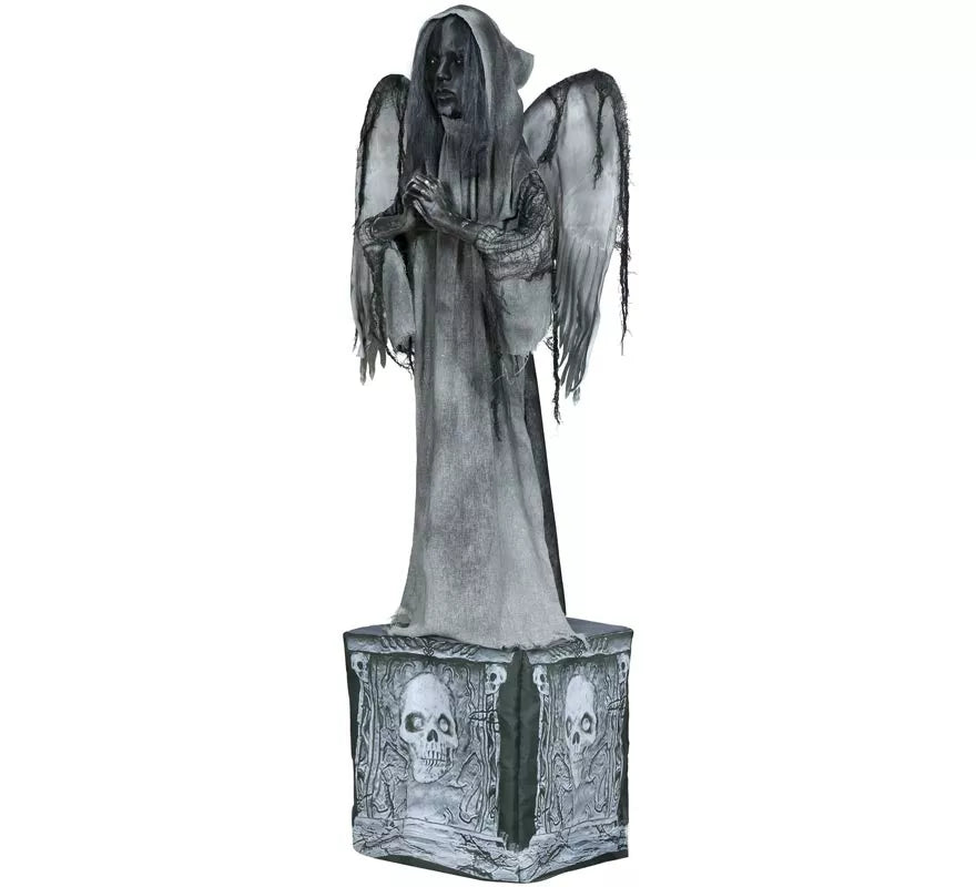 Estatua de Ángel Muerte Luz con Sonido y Movimiento 170 cm