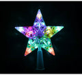 Estrella de Árbol de Remate de 10 Led Multicolor con Pilas