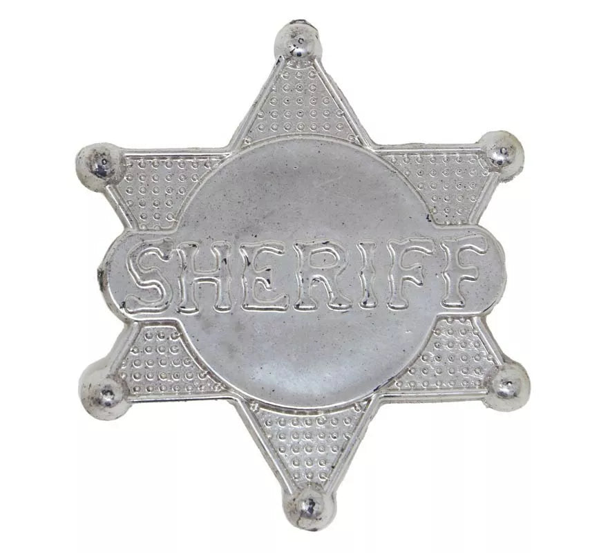 Estrella de Sheriff de Plástico de 5,50 cm